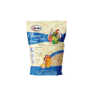 Quiko Classic Eifutter für Ziervögel, 500g Packung. Ergänzungsfutter mit Eibiskuit und Honig.