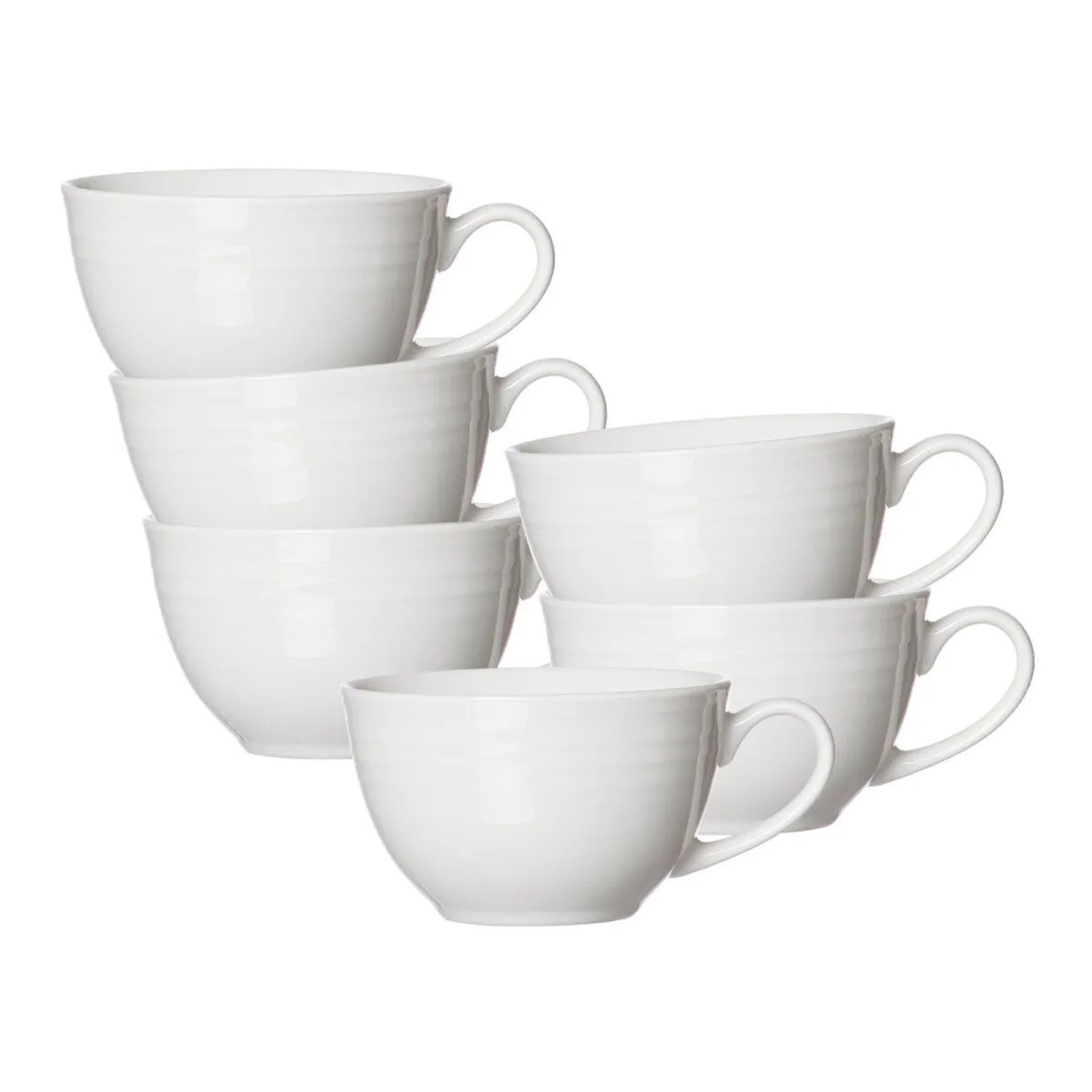 Ritzenhoff & Breker Levi Kaffeetasse 220 ml 6er Set Weiß