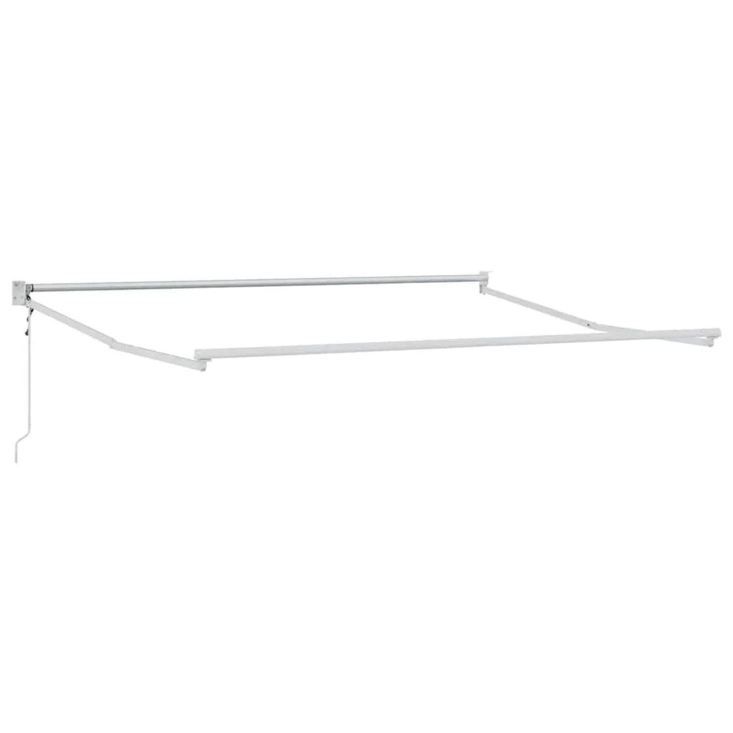 vidaXL Einziehbare Markise Weiß 300 x 250 cm Aluminium 362021