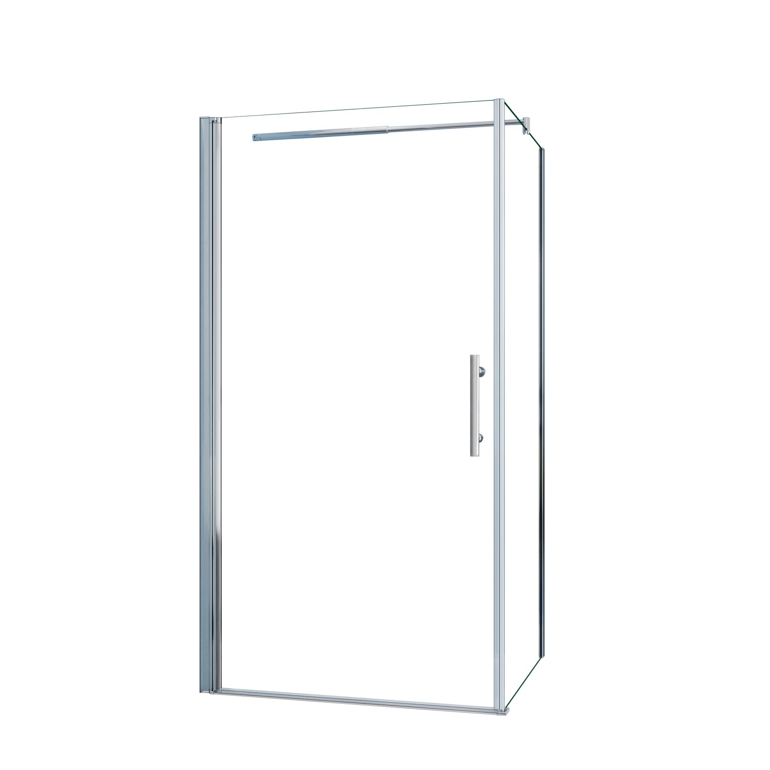 AICA Eckeinstieg Tür x Seitenwand 80x100cm Höhe 195cm Duschkabine Schwingtü günstig online kaufen