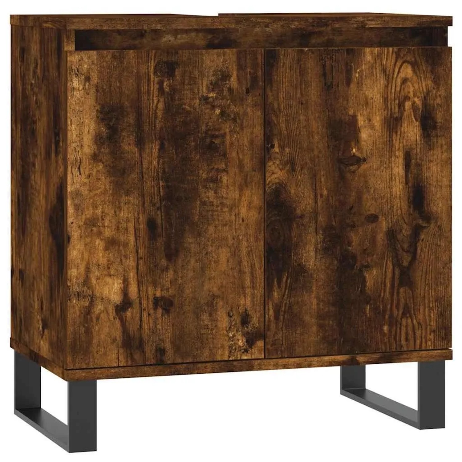 vidaXL Badschrank Räuchereiche 58x33x60 cm Holzwerkstoff 831593