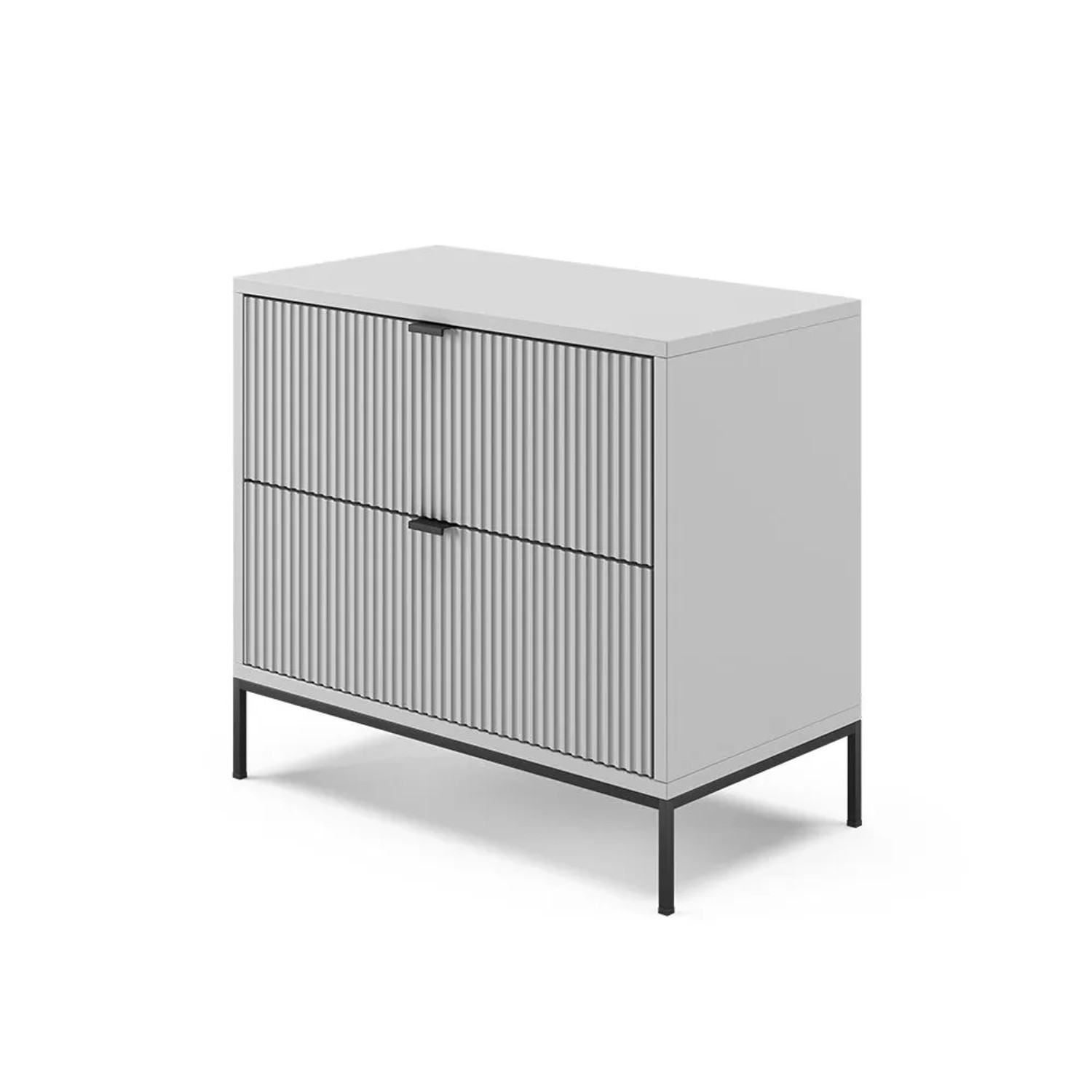 Vicco Nachttisch Eliza Grau 66 x 60
