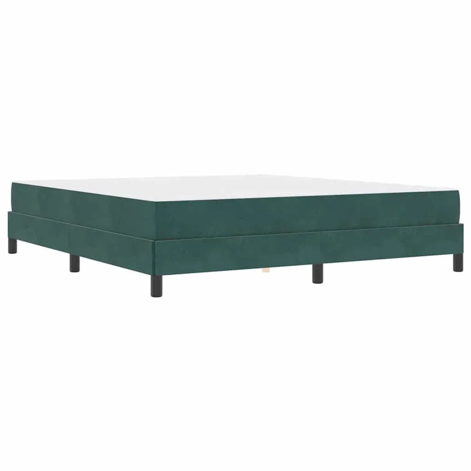 vidaXL Boxspringbett mit Matratze Dunkelgrün 180 x 210 cm Stoff 3398758 günstig online kaufen