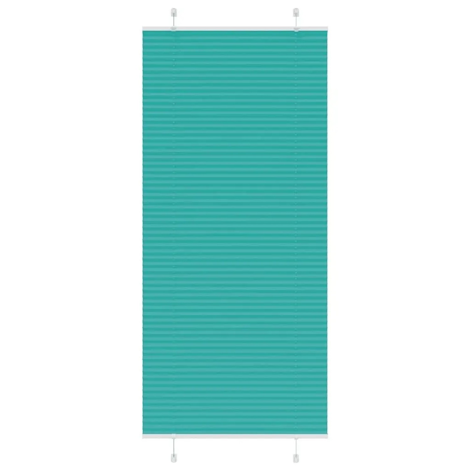 vidaXL Plissee Petrolgrün 95x200 cm Stoffbreite 94,4 cm Polyester 4015414 günstig online kaufen