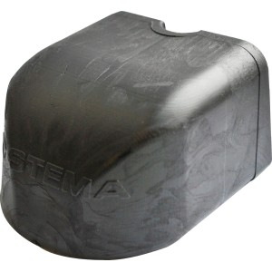 Schwarzer Stema Kupplungsaufsatz aus Gummi zum Schutz vor Kratzern am Stoßfänger.