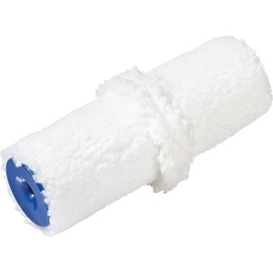 LUX Panel-Walze, 12 cm, weiße Mikrofaser mit blauem Kern, für Paneele im Innenbereich.