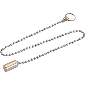 Verchromte Kugelkette, 40 cm, mit Gewicht zum Einhängen für Waschbecken und Badewannen.