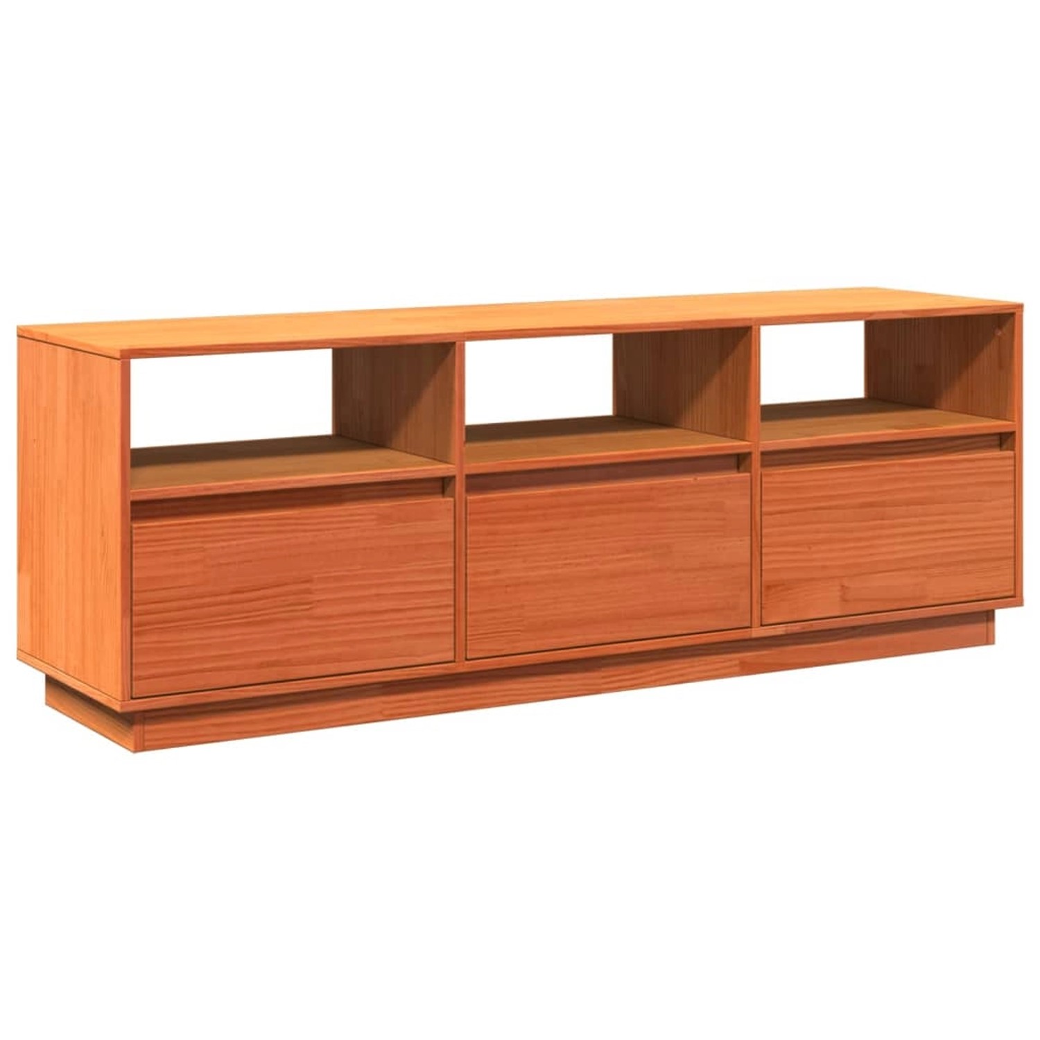 VidaXL TV-Schrank Wachsbraun 140x37x50 cm Massivholz Kiefür günstig online kaufen