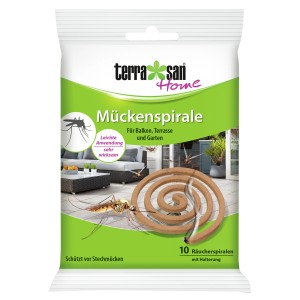Terrasan Home Mückenspirale: 10 Räucherspiralen mit Halterung zum Schutz vor Stechmücken.