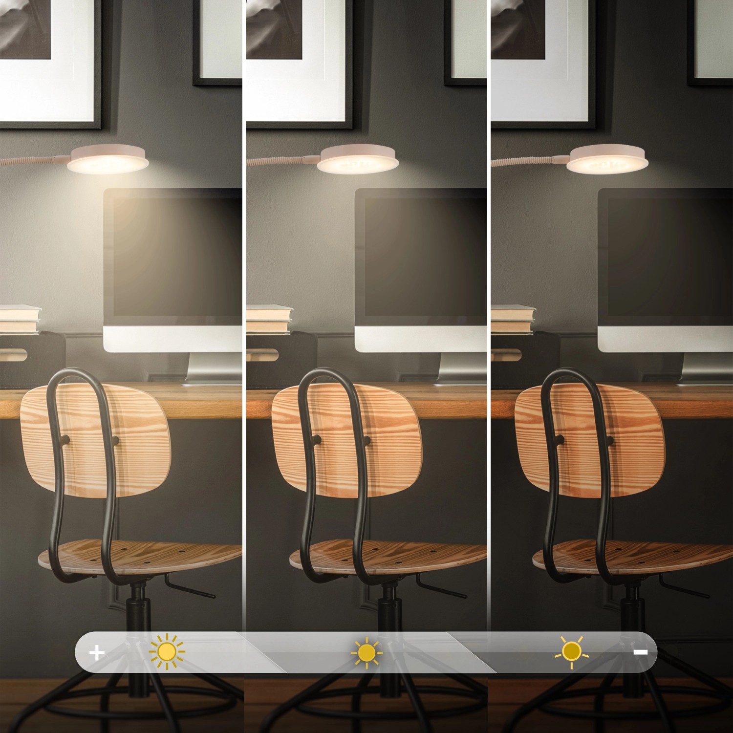 Brilo LED-Stehleuchte Megg Schwenkbar Dimmbar Touch Beige 21 x 150 cm_7