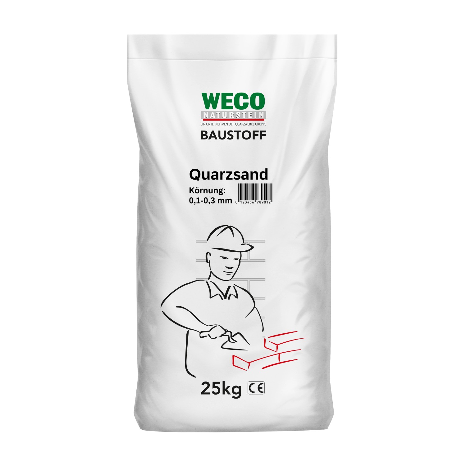 Quarzsand 0,1 mm - 0,3 mm 25 kg