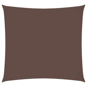 Quadratisches, braunes 3x3 m Sonnensegel aus Oxford-Gewebe.