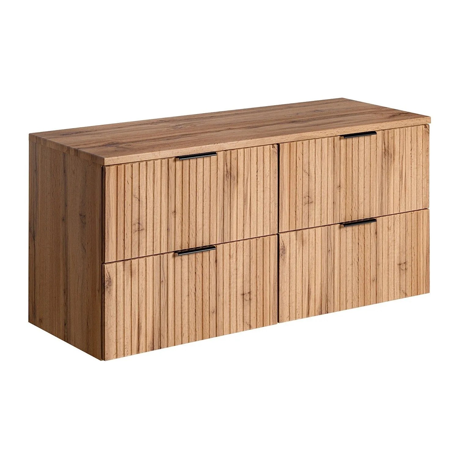 Vente-unique Waschbeckenunterschrank Zevara Naturfarben Hell 120 cm