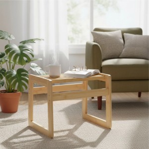Relaxdays Badhocker Bambus Natur Feuchtraumgeeignet 30 cm x 38 cm x 33 cm 1,6 kg