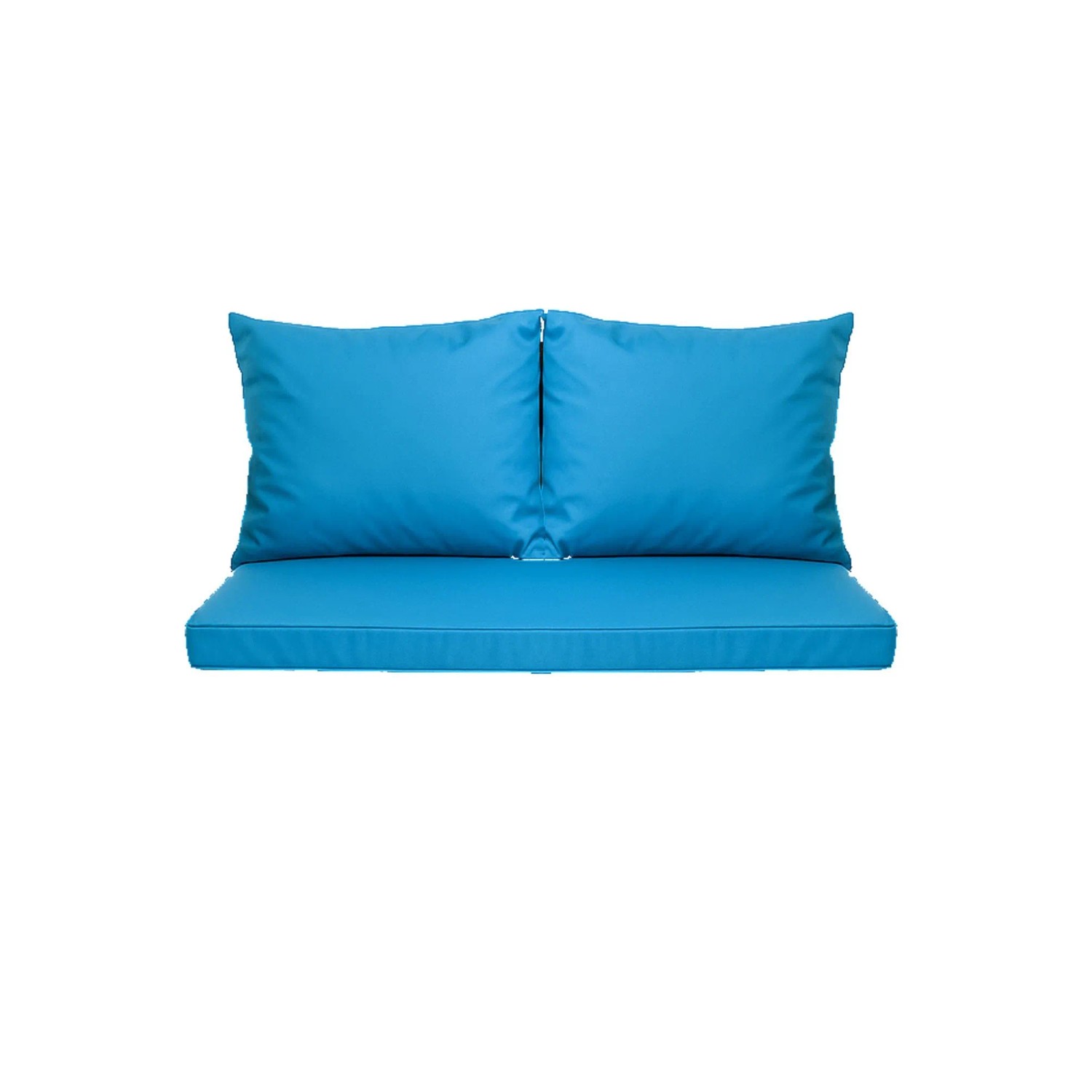 Setgarden  Mix Bench Kissen Outdoor Kissen Bankauflage 100x50+2x50x56cm Kissen Für 2-Sitzer Bänke 1tlg Blau