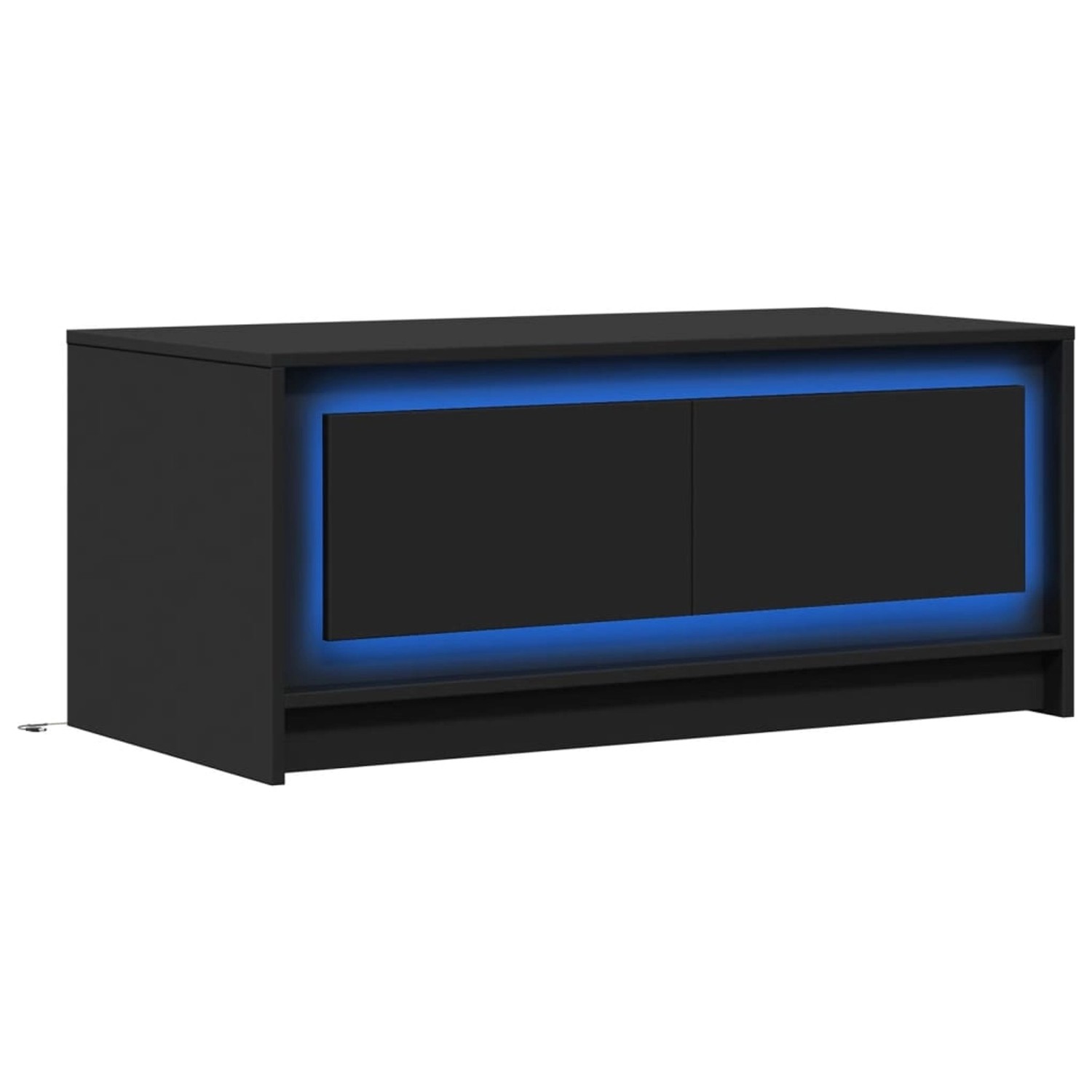 vidaXL LED-Couchtisch Schwarz Holzwerkstoff 851985 günstig online kaufen