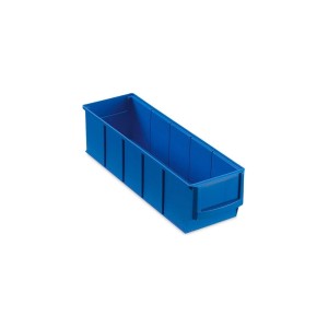 Blaue PROREGAL Industriebox 16L, Sichtlagerkasten für Aufbewahrungssysteme.