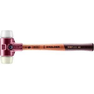 Halder Simplex Schonhammer Ø 40 mm Superplastik   Nylon mit Tempergussgehäuse