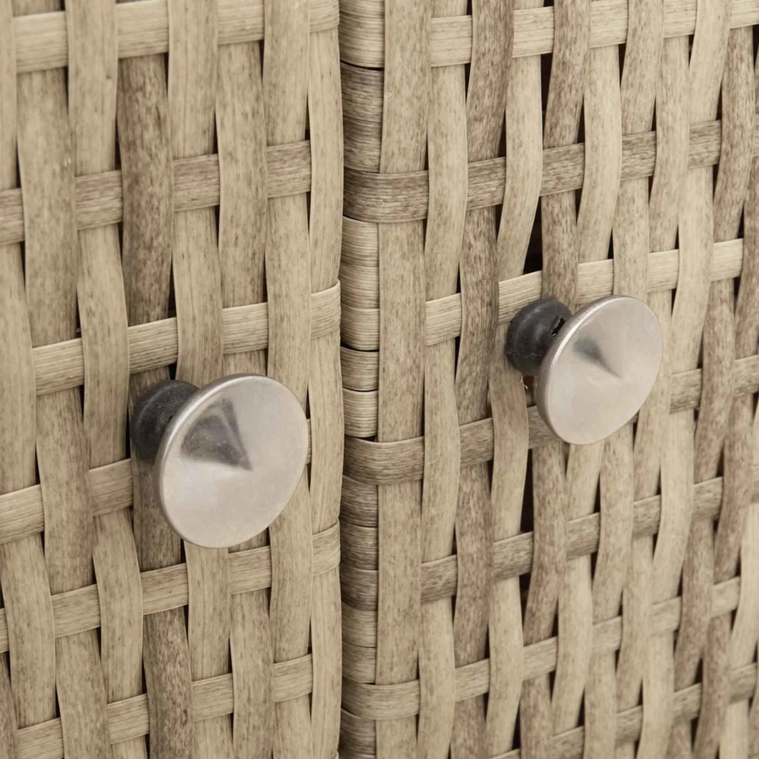 vidaXL Schrank mit Tür Beige 70 x 50 x 87 cm Polyester und Roly Ratten 42026914_10