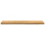 Hellbraune Treppenstufe aus massivem Eichenholz, 110x25x2 cm, fein geschliffen. Ideal als Stufe oder Fensterbank.