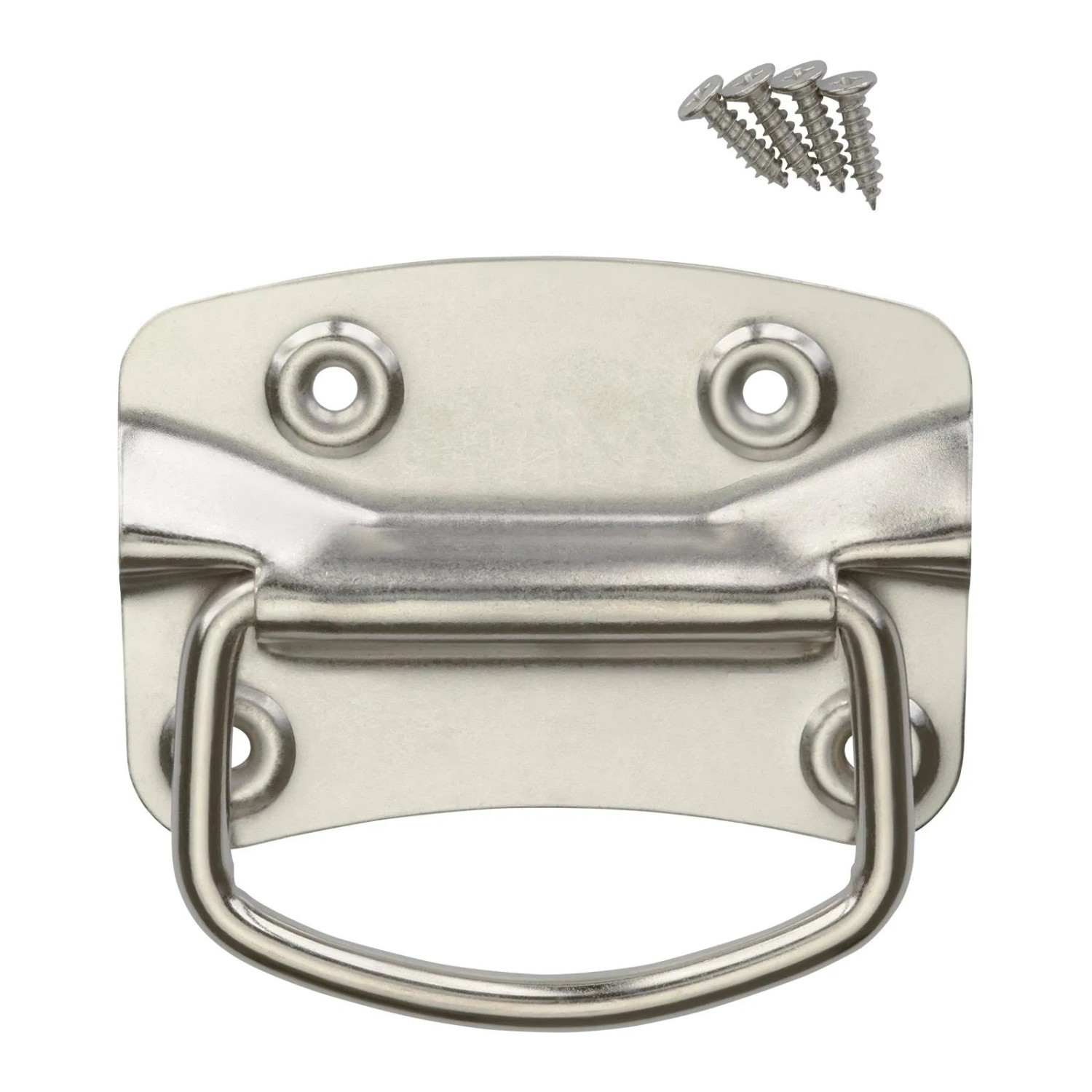 SOTECH 1 Paar Kistengriffe 100 x 70 mm Stahl Silber Vernickelt