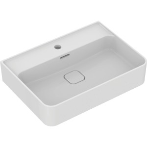 Weißer Ideal Standard Strada II Waschtisch, 60 cm, mit Hahnloch und Überlauf.