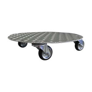 Schlögel Blumenroller Untersetzer Pflanzenroller AluGrip-R200 bis200kg Indoor Outdoor Alu 600mm Alu-Riffelblech 3,5/5