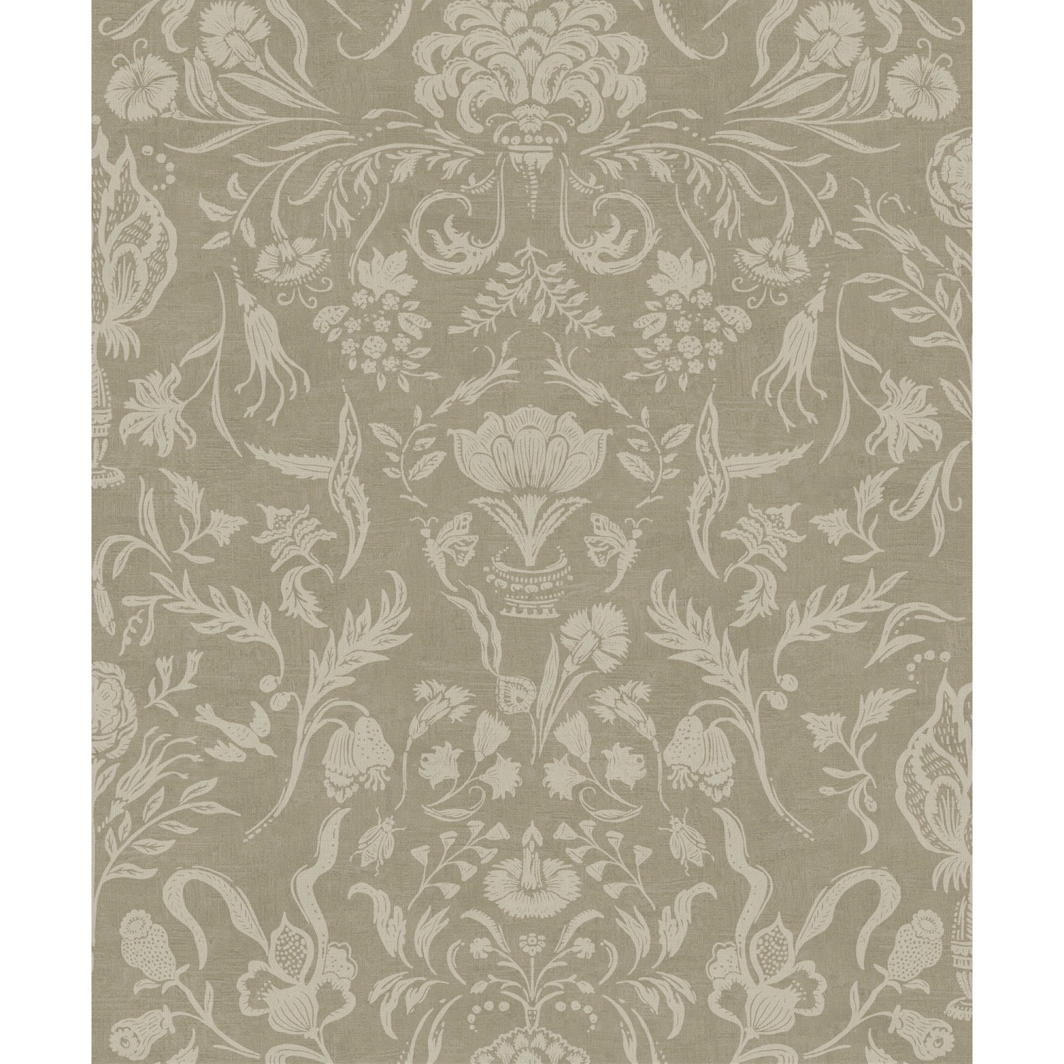 LOOKS Vliestapete Majestic Damask Braun FSC®