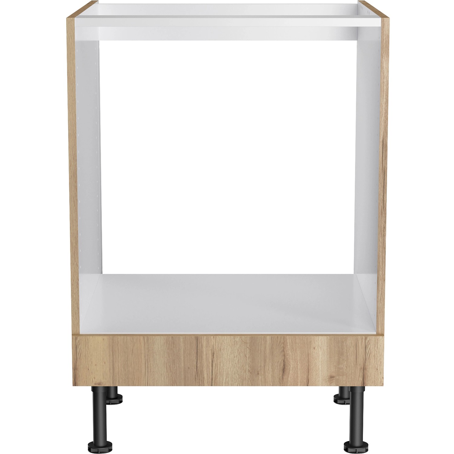 Optifit Herdumbau Erik290 in Wildeiche, 60 cm breit. Unterschrank für Backofen und Kochfeld.