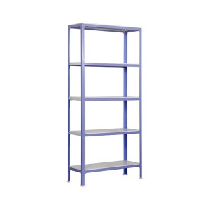 PROREGAL Wohnregal Living Koala, lila/weiß, mit 5 Böden. Metallregal für Wohnzimmer, Büro oder Keller.