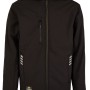 Schwarze Hans Schäfer Wintersoftshelljacke Gr. M für Arbeitskleidung mit Kapuze.