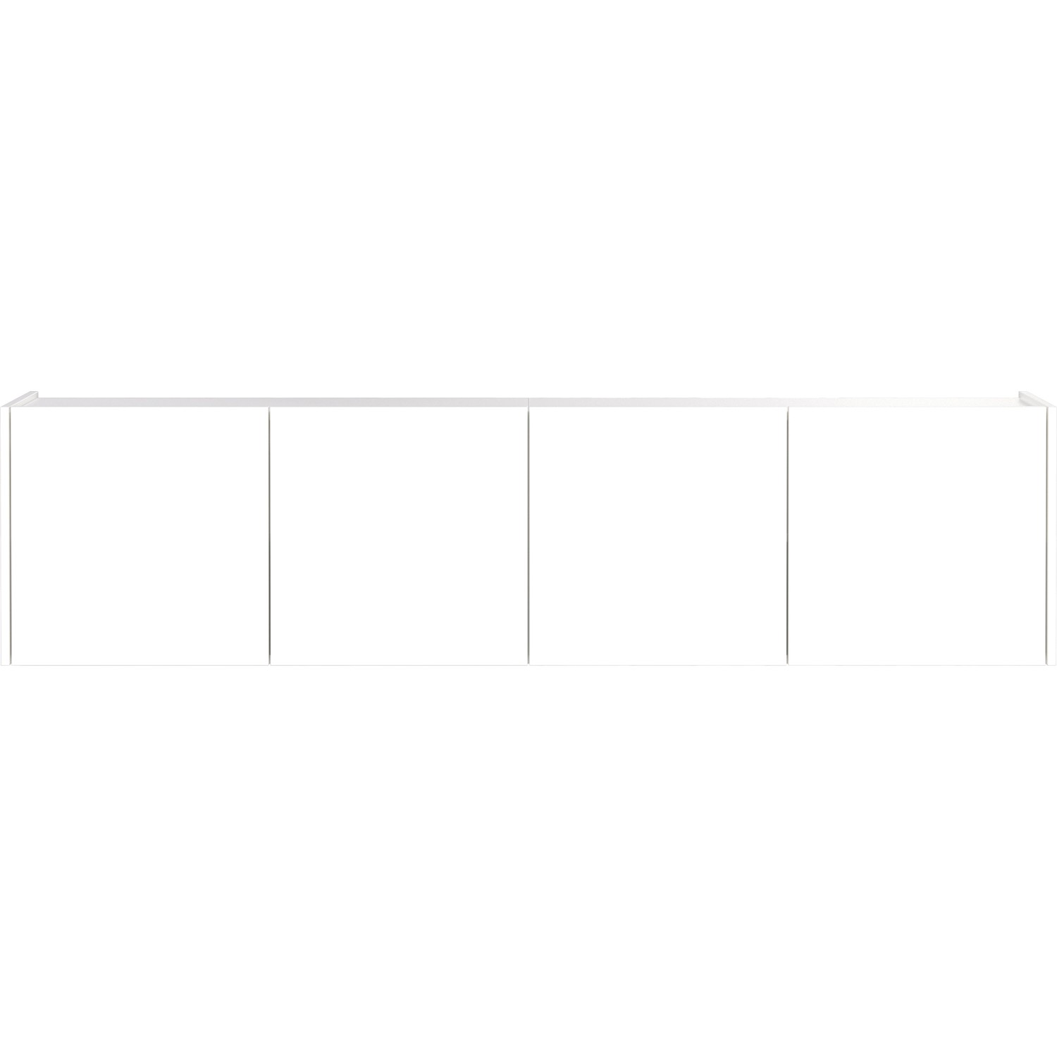 Weißer Germania Mehrzweckschrank, 183x45x25 cm, für Garderobe oder Flur.