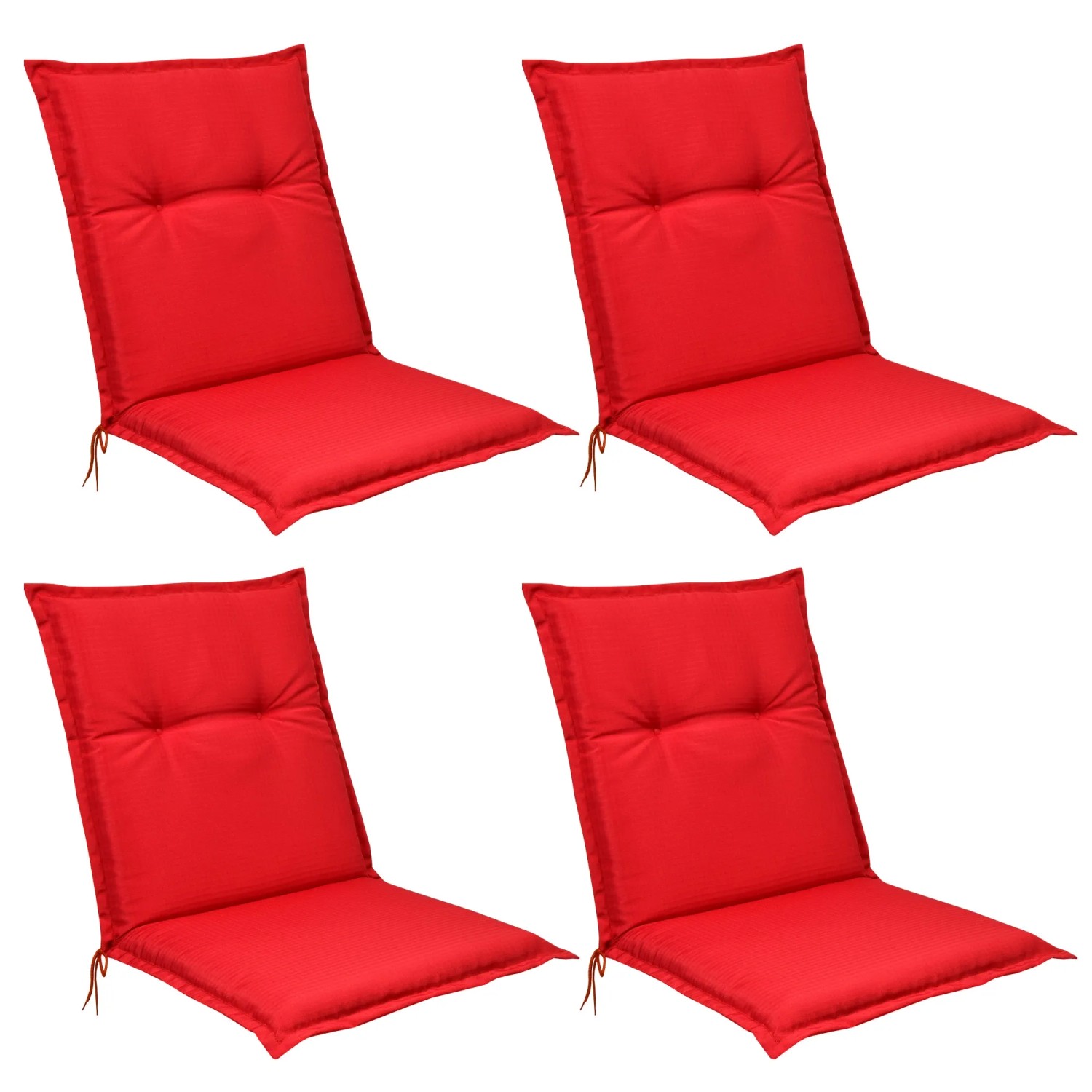 Beautissu Base NL Niederlehner 100x50x6cm Rot 4tlg
