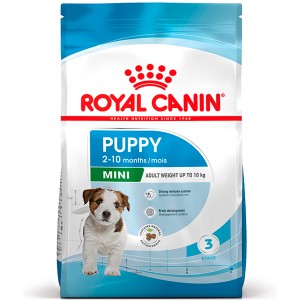 Royal Canin Mini Puppy Trockenfutter für Welpen kleiner Rassen, 2 kg Packung.
