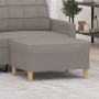 Taupefarbener vidaXL Fußhocker (70x55x41 cm) aus Stoff, passend zu Sofas und Sesseln.