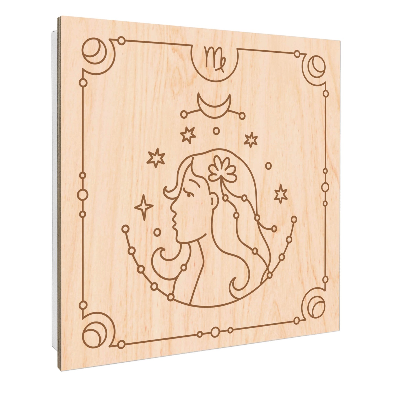 Banjado Großer Schlüsselbox Holz 30x30cm Weiß Scharnier Rechts 50 Haken Sch günstig online kaufen