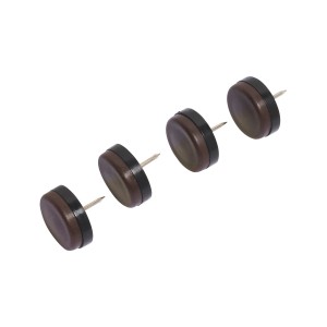 4er Set Kunststoffgleiter Ø 30 mm mit Stift für Möbel und Oberflächenschutz.