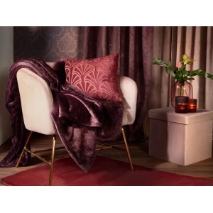 Teelichthalter Blush Bordeaux, Beere, aus Glas, 12,5 cm hoch, für gemütliche Lichtstimmung.