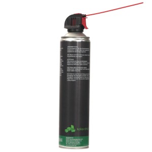 KOKA Druckluftspray 6 Bar, 600ml Dose mit Sprühkopf und rotem Röhrchen.