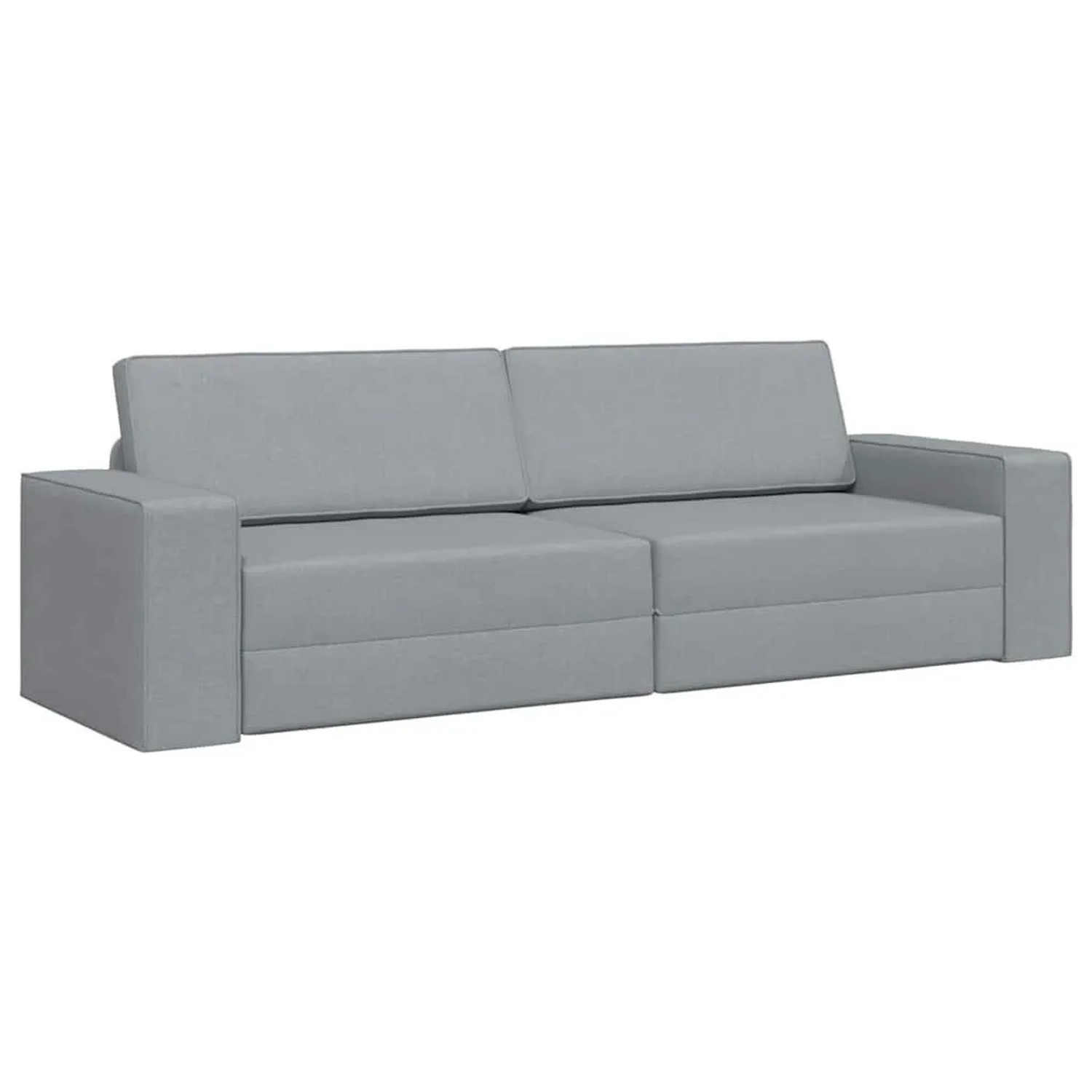 vidaXL Schlafsofa Hellgrau 245 x 78 x 77 cm Stoff 4106715 günstig online kaufen