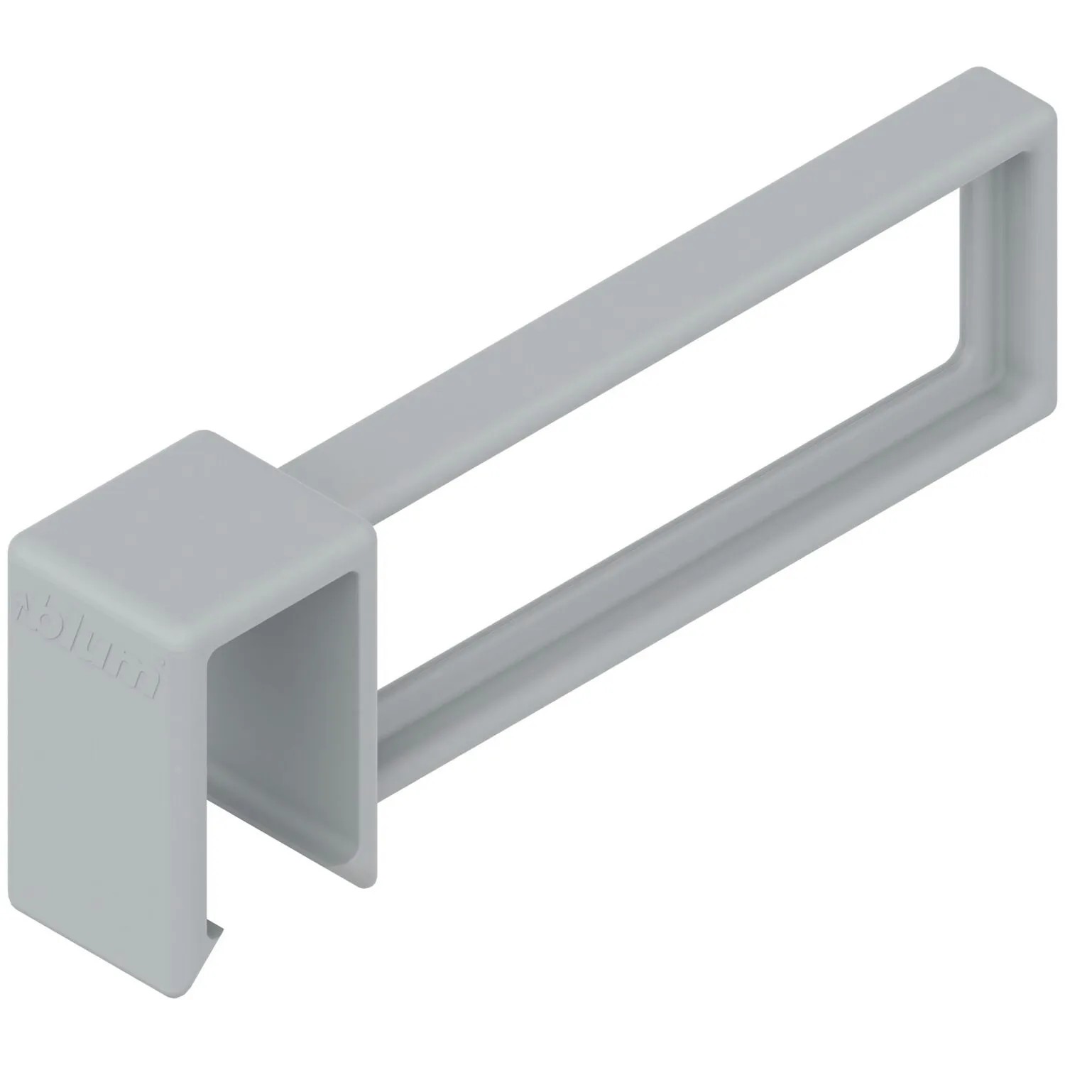 Blum Relingaufnahme Orga-Line Tandembox antaro mit Längsteiler Grau