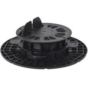 Verstellbares GS Terrassen Stelzlager (40-70 mm) mit Balkenaufnahme für Terrassendielen.