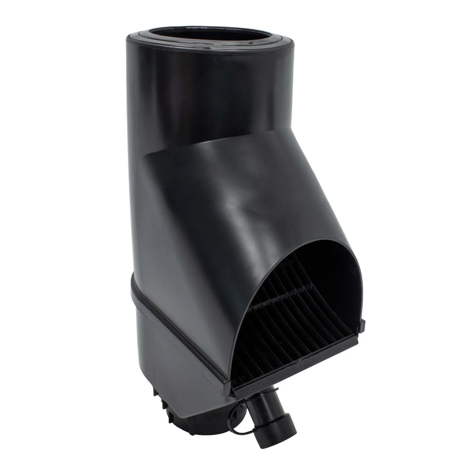 Jardinion Fallrohr Laubabschneider 30,5cm für 75/85/100mm Rohr Schwarz
