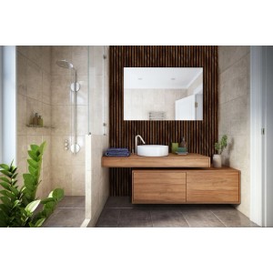 FN Neuhofer Akustikpaneel Acustico Alu Eiche Rustikal 565 mm x 17 mm x 2400 mm
