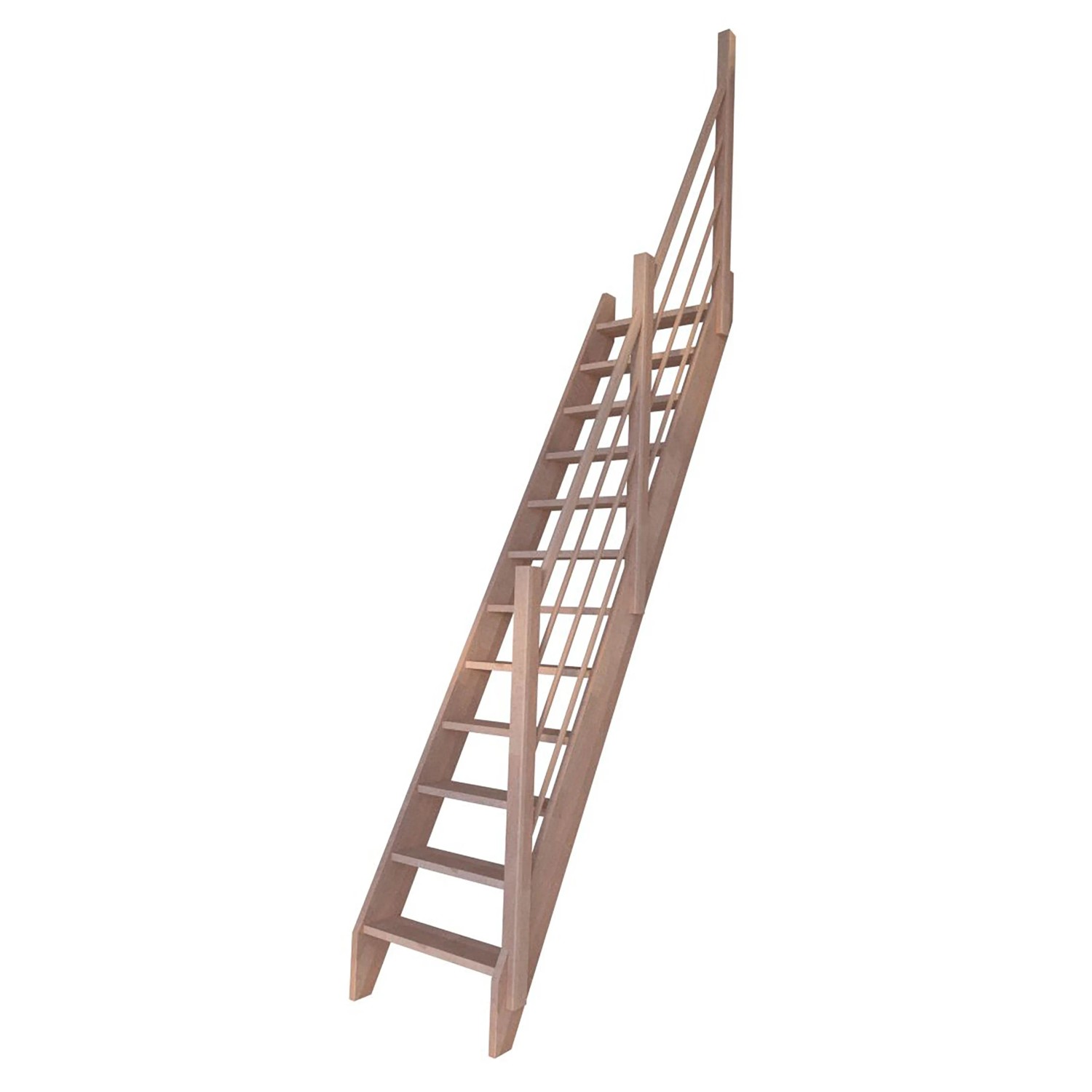 StarWood Treppe Buche 3000 Holz-Design-Geländer Rechts FSC® günstig online kaufen