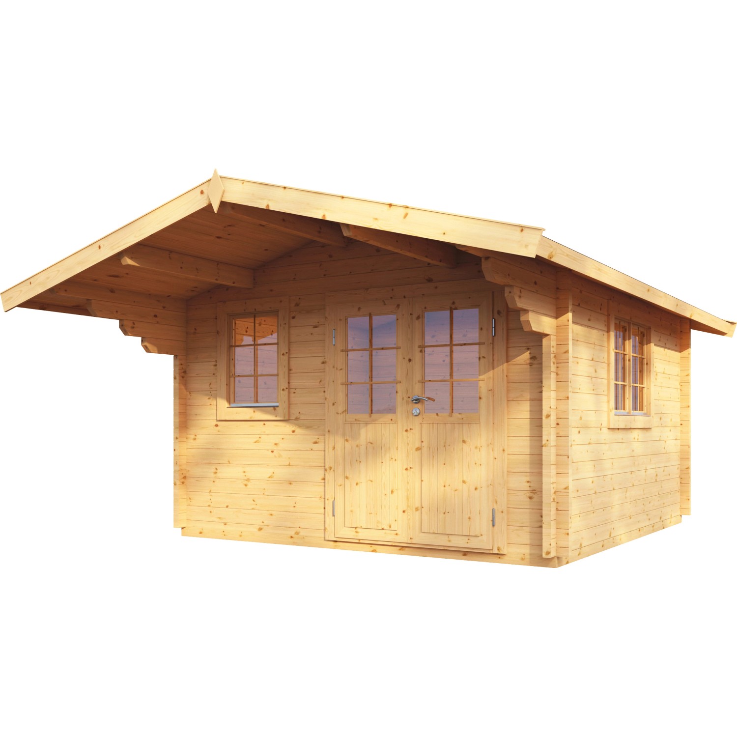 Wolff Finnhaus Holz-Gartenhaus Nordkap 70-C B X T: 390 Cm X 390 Cm ...