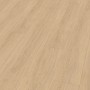 Nahaufnahme: Egger NatureSense Aqua Laminat, 8 mm, wasserfest, braune Eichenholzoptik.