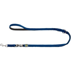 Blaue, verstellbare Hunter Führleine Hilo (2 m) für Hunde, ideal für Freizeit und Sport.