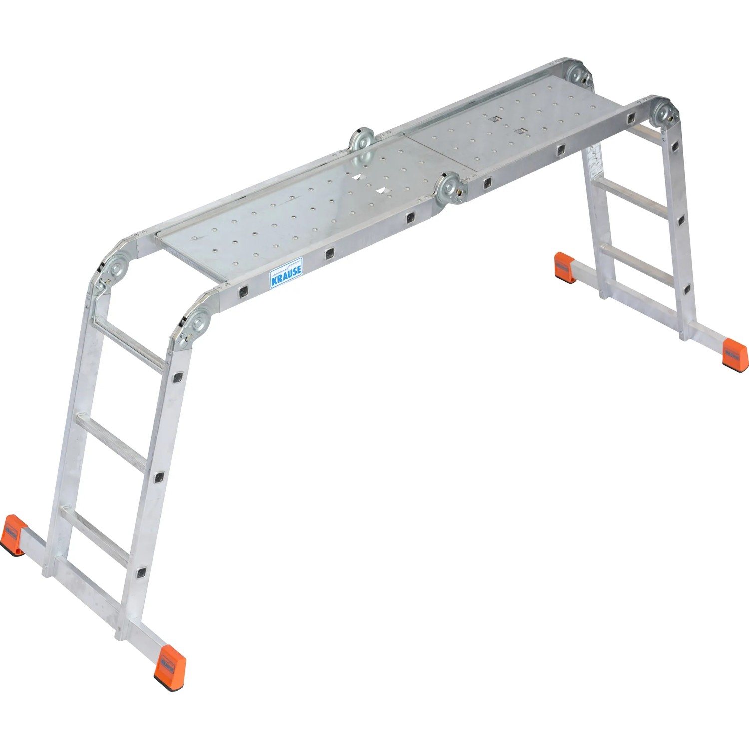 Krause Gelenkleiter MultiMatic Monto mit Plattform 4 x 3 Sprossen