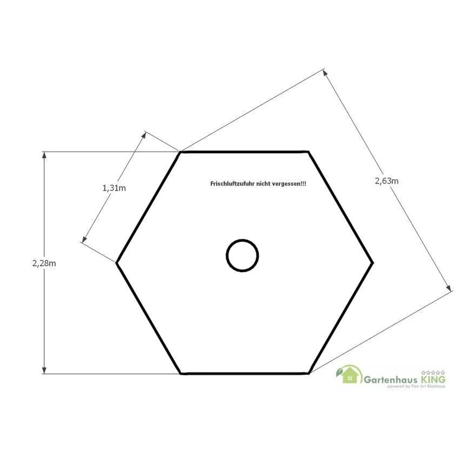 Finn Art Blockhaus Grillkota Elegance 4.5 qm mit 18 mm Fußboden 1/3 Fenster zum öffnen Schindeln Schwarz_3